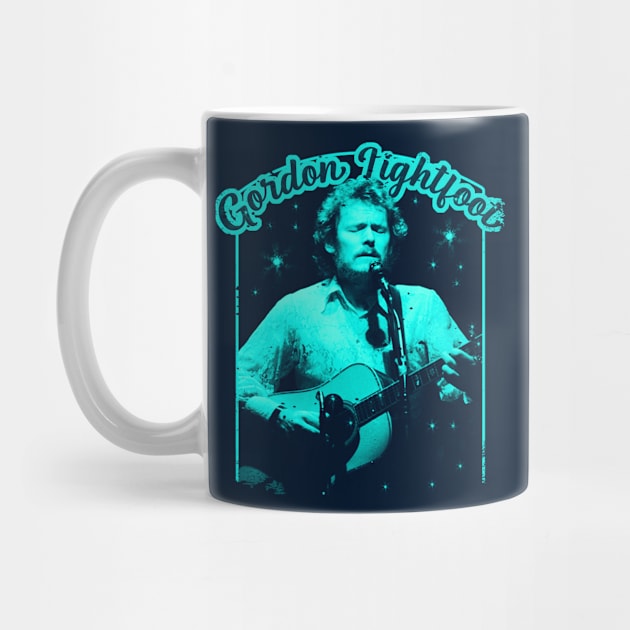 Gordon Lightfoot Vintage 70s Tour Style by nowsadmahi